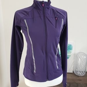 Athleta Purple Queen of the Mountain Inpermable Water & Wind Resistant Jacket